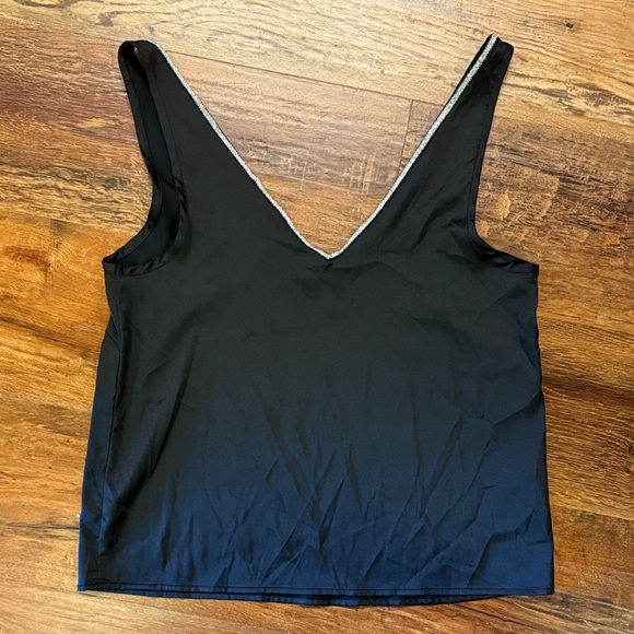 Generation Love Black Sleeveless V-Neck Top - Picture 1 of 6